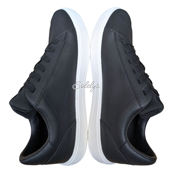 Vessi Soho Womens 9 Black White Low Top Waterproof Vegan Leather Casual Sneaker - Picture 11 of 12